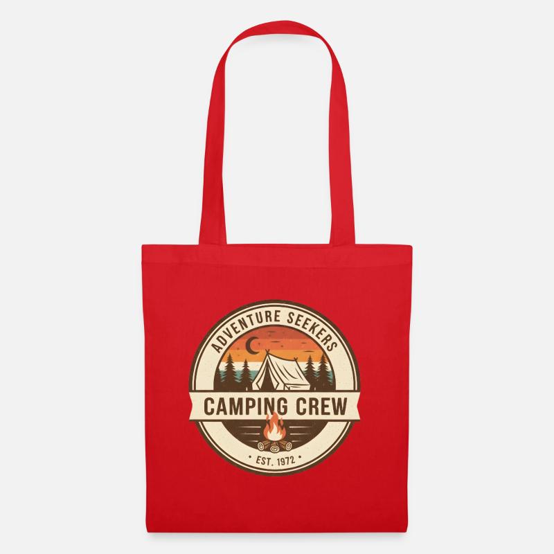 Aventure de l’équipe de camping - Sac en tissu - rouge