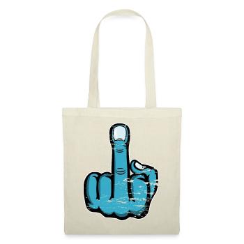 Doigt du milieu Doigt puant Baise Tu Design - Sac en tissu - rouge - Devant