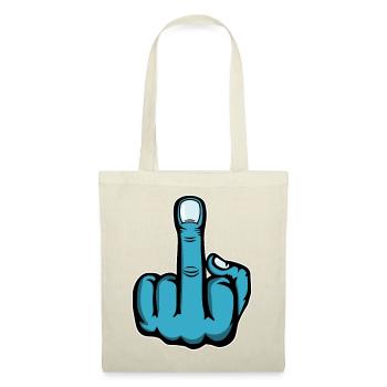 Doigt du milieu Doigt puant Baise Tu Design - Sac en tissu - rouge - Devant