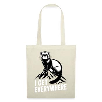 Ferret I Get Everywhere - Tote Bag - red - Front