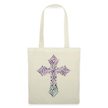 Pastel Ornate Cross - Tote Bag - red - Front