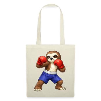 Boxeur paresseux sympa et boxeur d’arts martiaux - Sac en tissu - rouge - Devant