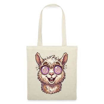 Cosmic Spaced-Out Llama - Tote Bag - red - Front