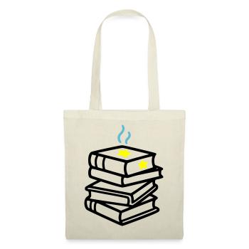 Stack of Books Star Fantasy Reading Book Club - Tote Bag - red - Front