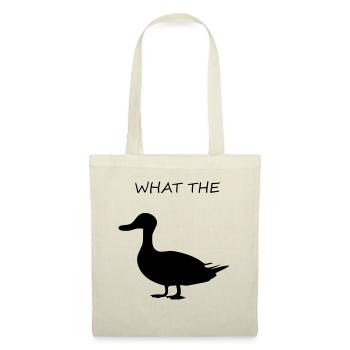 Duck funny gift What the Duck - Tote Bag - red - Front