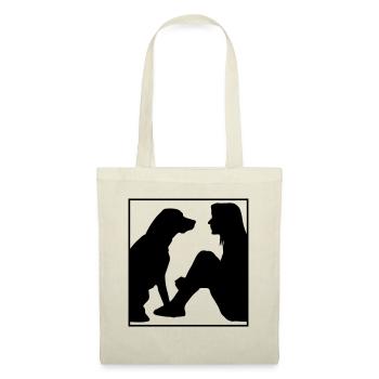Meilleur chien ami, cadeau pour les amoureux des chiens - Sac en tissu - rouge - Devant
