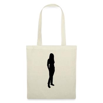 Silhouette silhouette silhouette - Sac en tissu - rouge - Devant