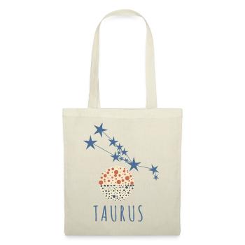 La constellation du Taureau - Sac en tissu - rouge - Devant