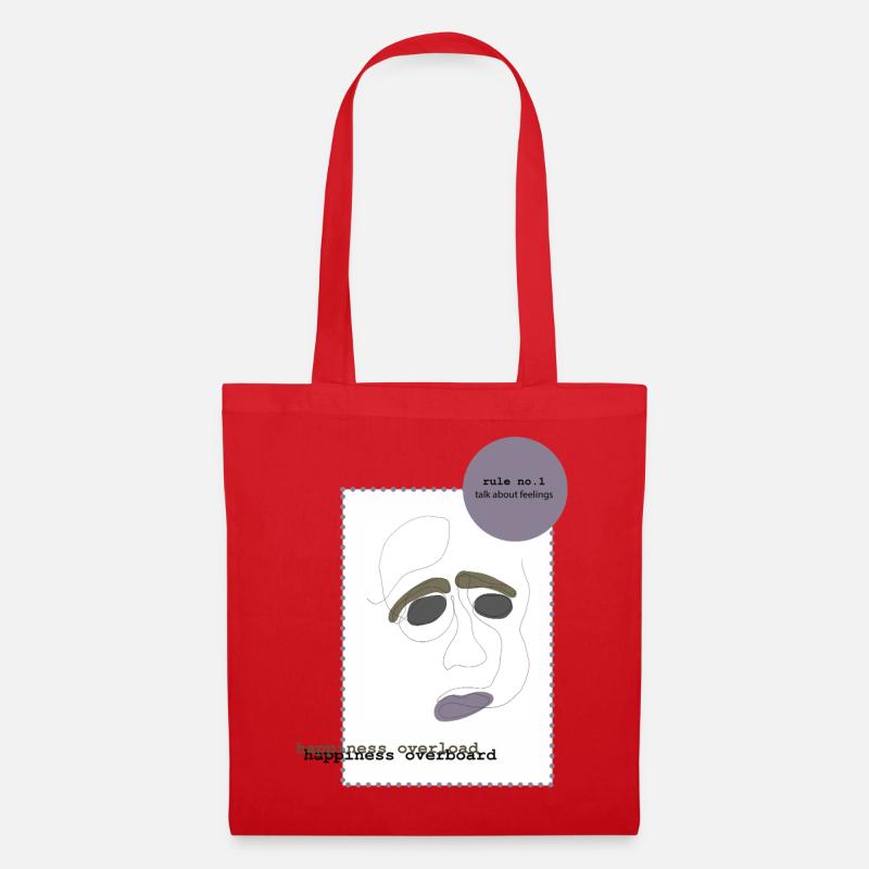 Parler de ses sentiments 1 - Sac en tissu - rouge