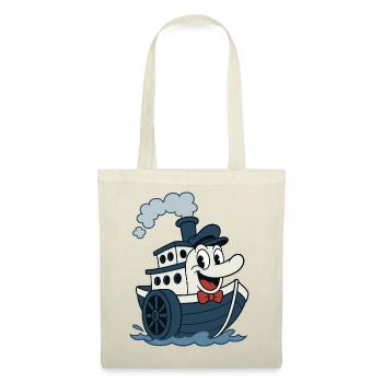 Great vintage old bd style boat - Tote Bag - red - Front