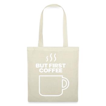 But First Coffee Mug Quote - Tote Bag - red - Front