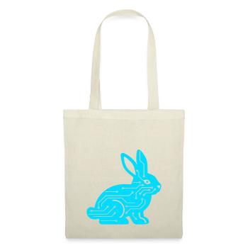Cyber Rabbit Circuit Board Tech Vector - Tote Bag - red - Front
