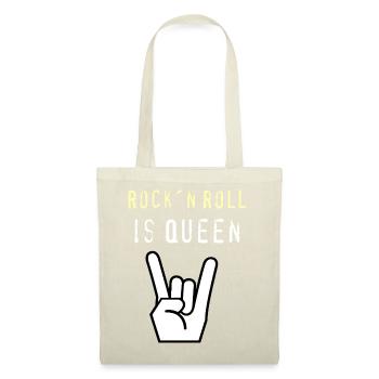 Rockn_Roll_is_Queen - Tote Bag - red - Front