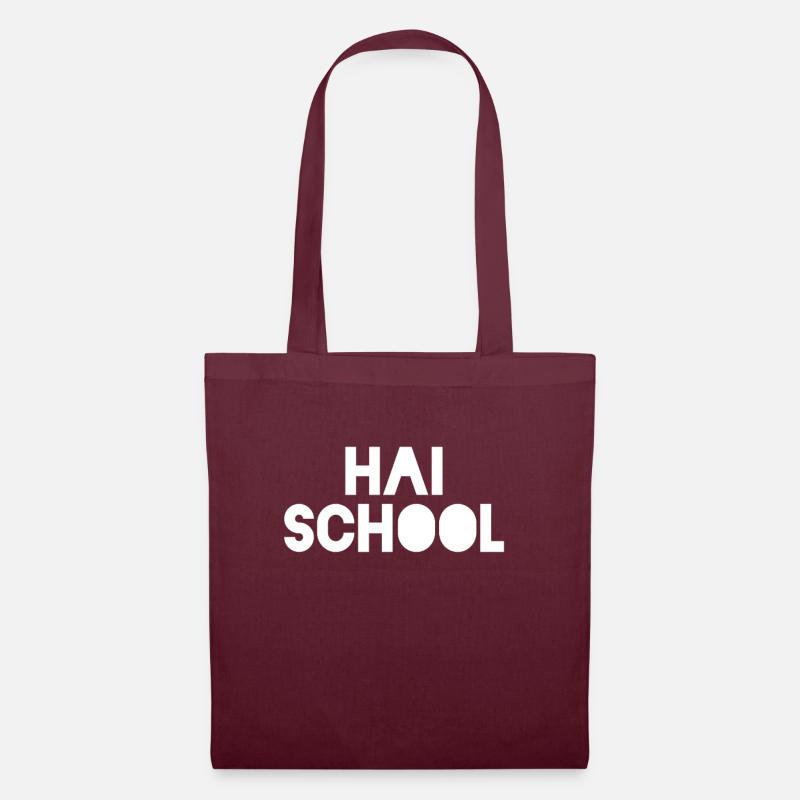 Hai School - Stoffbeutel - Burgunderrot