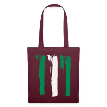 Nigeria Flagge - Stoffbeutel - Burgunderrot - Vorne
