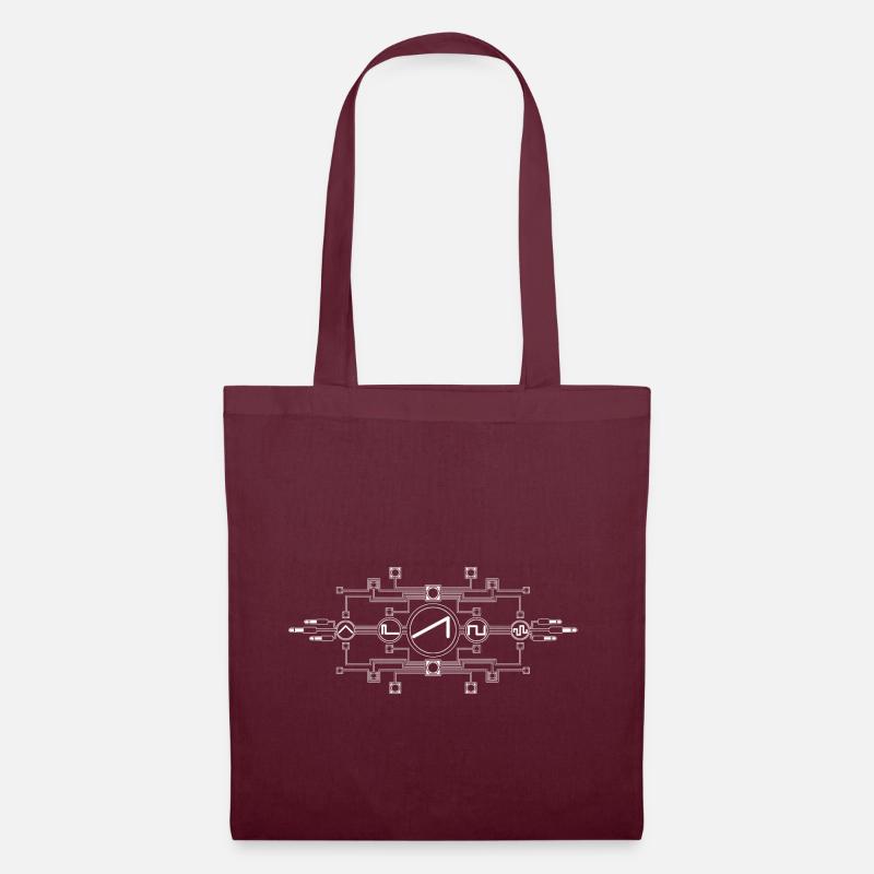 Synthèse modulaire blanc - Sac en tissu - bordeaux