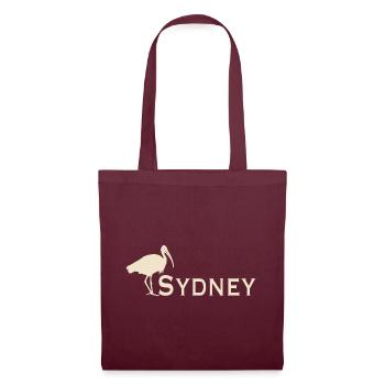 Bin Chicken Sydney - Tote Bag - burgundy - Front