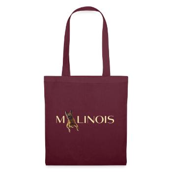 Belgian Shepherd inscription - Tote Bag - burgundy - Front