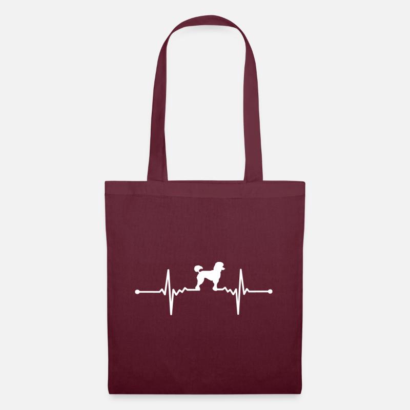 Caniche - Caniche - Sac en tissu - bordeaux