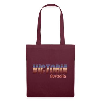 VICTORIA - Australie - Sac en tissu - bordeaux - Devant