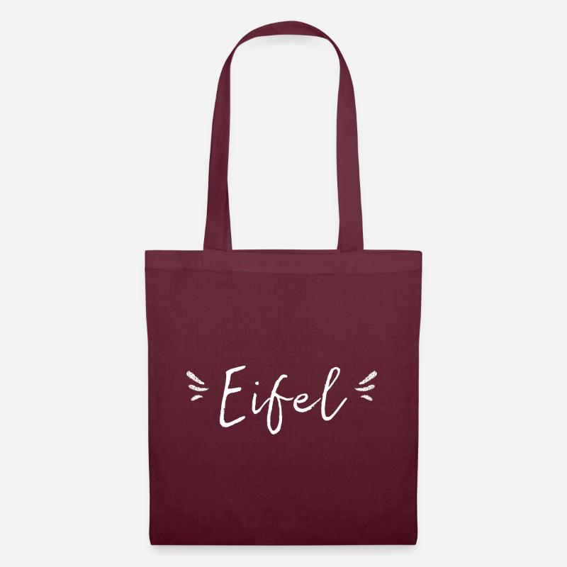Eifel T-Shirt Geschenkidee - Stoffbeutel - Burgunderrot