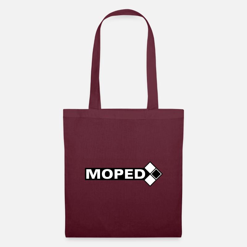 Moped Logo (2c) - Stoffbeutel - Burgunderrot