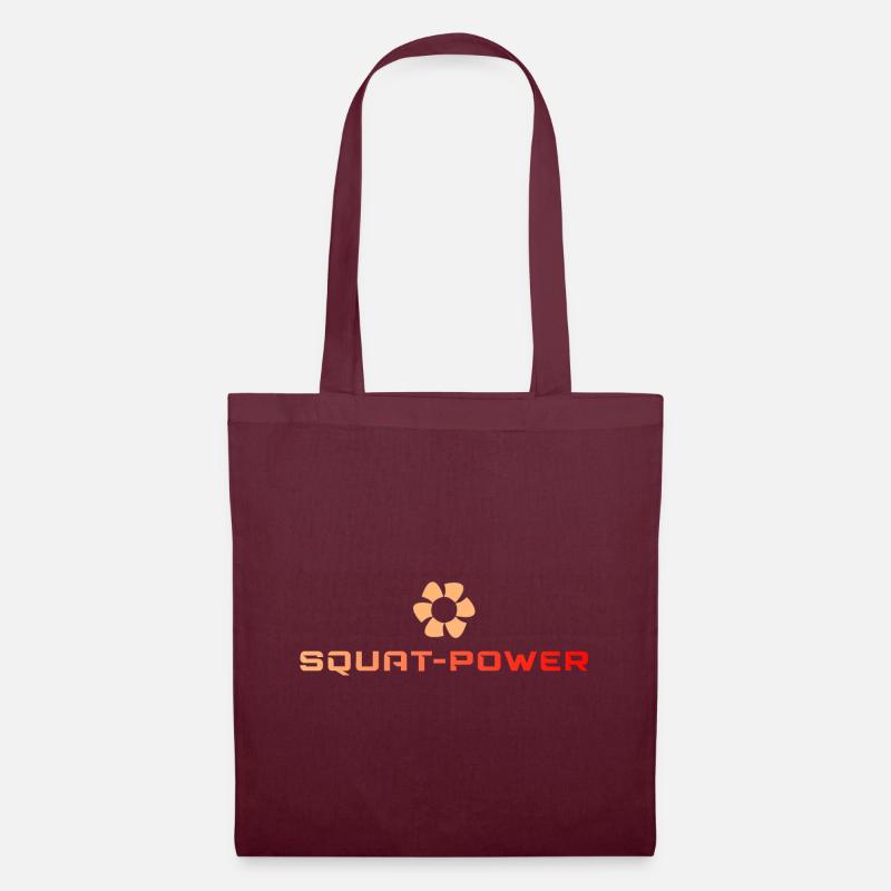 Squat Power 03.2 - Stoffbeutel - Burgunderrot