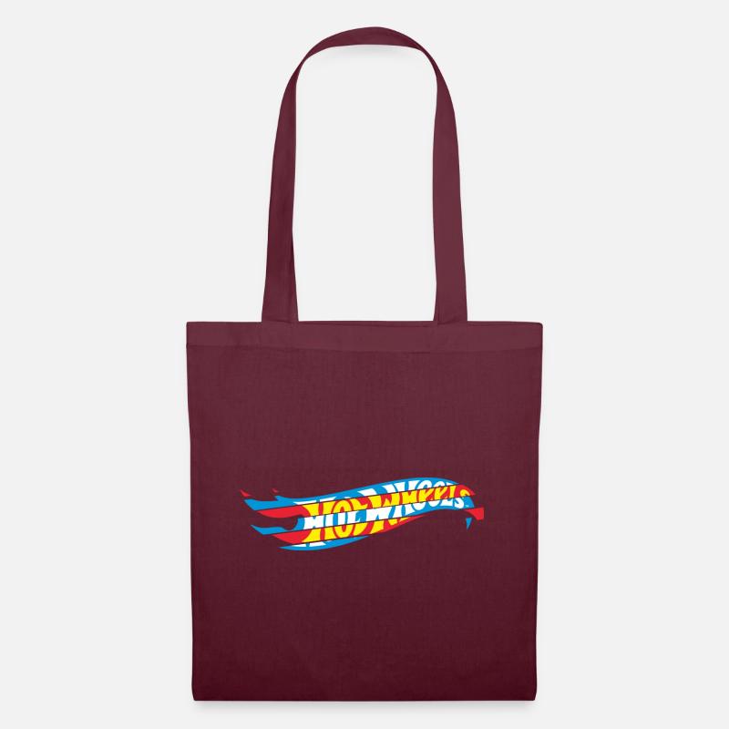 Hot Wheels Mix dal logo blu e rosso - Borsa di stoffa - rosso borgogna