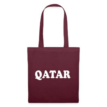 Qatar - Sac en tissu - bordeaux - Devant
