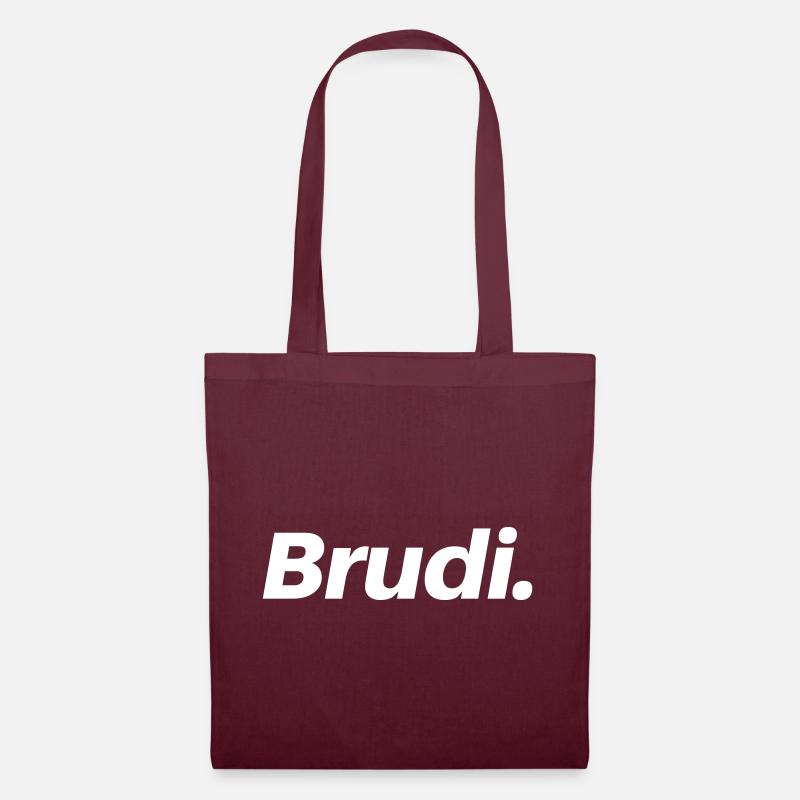 Brudi. - Stoffbeutel - Burgunderrot