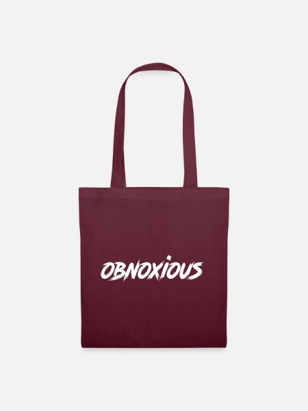 Obnoxious - Stoffbeutel - Burgunderrot