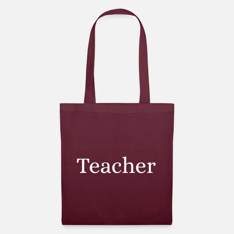 Teacher - Tote Bag - burgundy