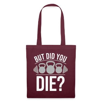 Drôle de dicton pour les fans de fitness - Sac en tissu - bordeaux - Devant