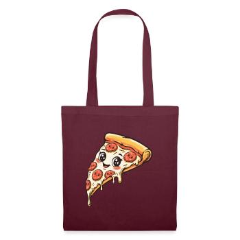 Pizza Slice - Stoffbeutel - Burgunderrot - Vorne