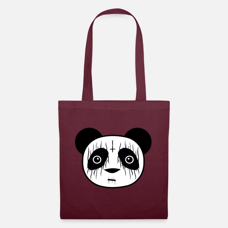 Metal Panda - Stoffbeutel - Burgunderrot