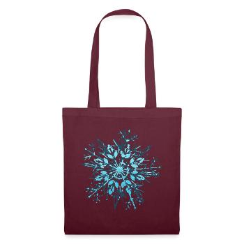 Snowflake / flocon de neige - Sac en tissu - bordeaux - Devant