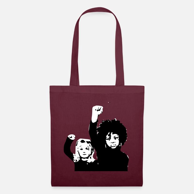 Riotgrrls - Tote Bag - burgundy