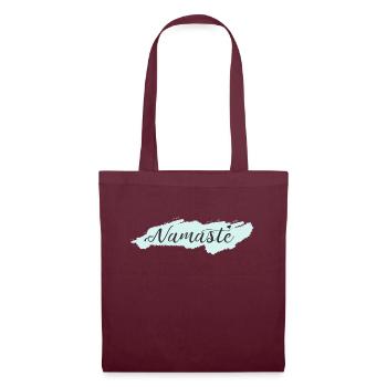 namaste - Tote Bag - burgundy - Front