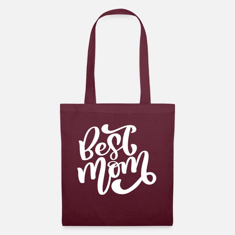 Best Mom - Stoffbeutel - Burgunderrot