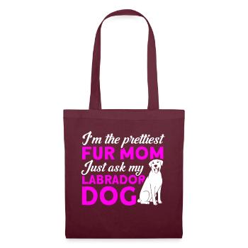Haustier Labrador Mama Hund Labrador - Stoffbeutel - Burgunderrot - Vorne