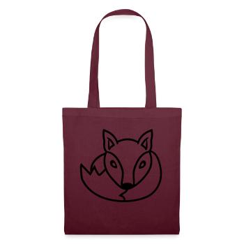 Fox Red Fox Wild Animal Clever Forest Inhabitants - Tote Bag - burgundy - Front