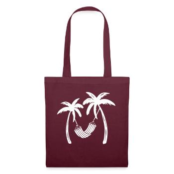 palms relax - Stoffbeutel - Burgunderrot - Vorne
