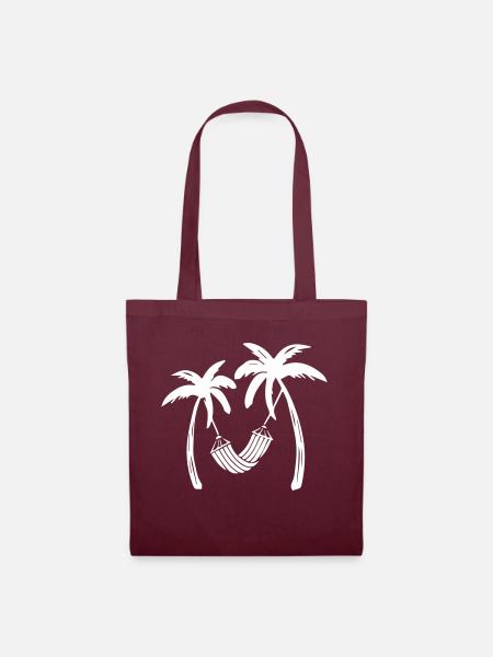 palms relax - Stoffbeutel - Burgunderrot
