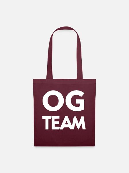 OG-Team - Stoffbeutel - Burgunderrot