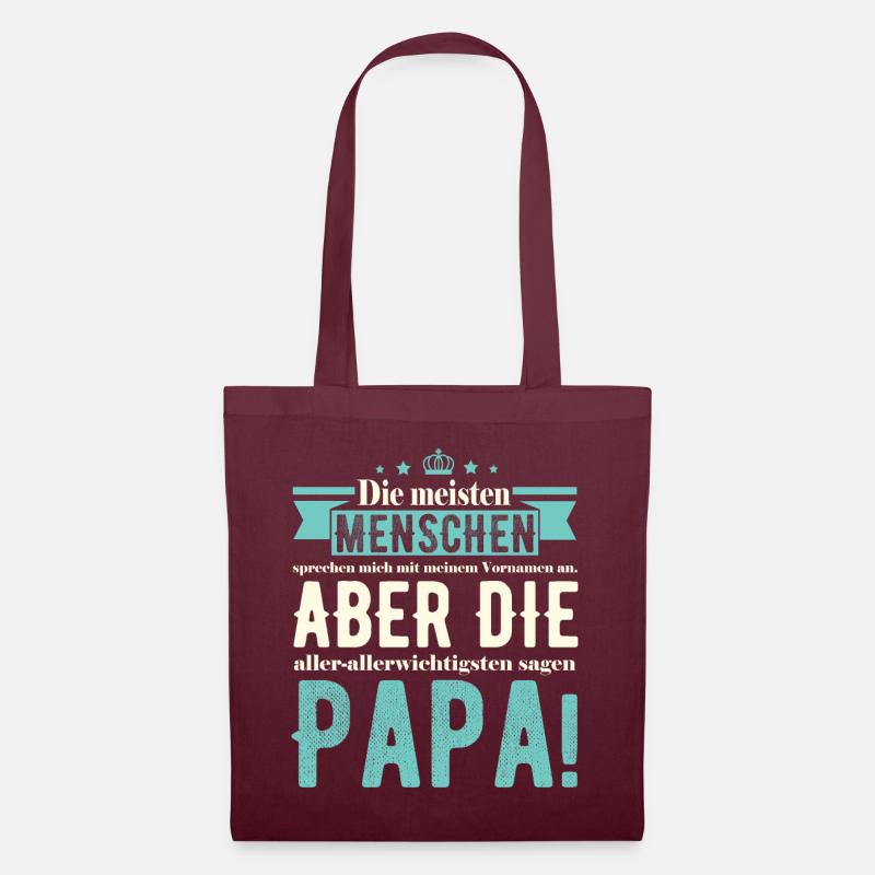 Süße 🥳 Papa Geschenkidee 2022 - Stoffbeutel - Burgunderrot