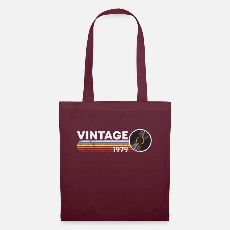40 GEBURTSTAGSGESCHENK VIERZIG RETRO VINTAGE 1979 - Stoffbeutel - Burgunderrot