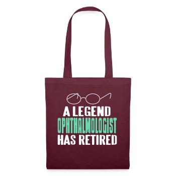 A Legend Ophthalmologist Has Retired Retro Designs - Tote Bag - burgundy - Front