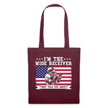 Football Game Football Player American Football - Tote Bag - burgundy - Front
