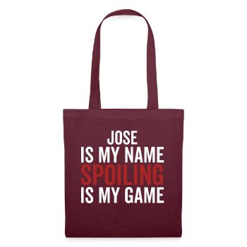 Jose ist mein Name Verderben ist mein Spiel - Stoffbeutel - Burgunderrot - Vorne