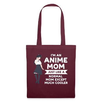Anime mom Anime Anime Merch Geschenk - Stoffbeutel - Burgunderrot - Vorne